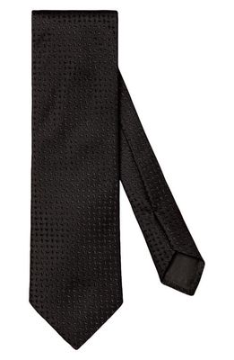 Eton Medallion Silk Tie in Black
