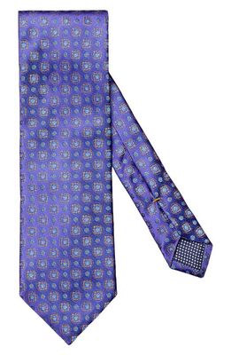 Eton Medallion Silk Tie in Medium Purple
