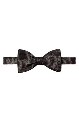 Eton Metallic Silk Bow Tie in Black