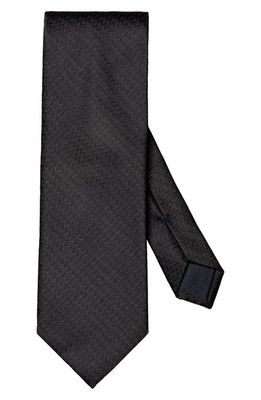 Eton Navy Herringbone Silk Tie
