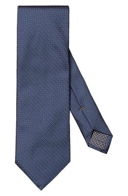 Eton Neat Jacquard Silk Tie in Navy