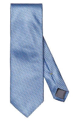 Eton Neat Silk Tie in Blue/Lavender