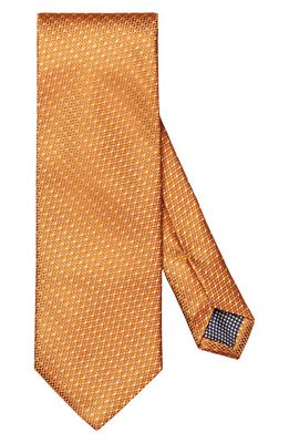 Eton Neat Silk Tie in Medium Orange