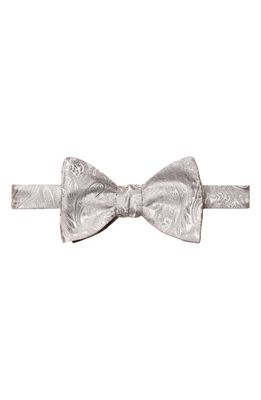 Eton Paisley Silk Bow Tie in Light/pastel Gray