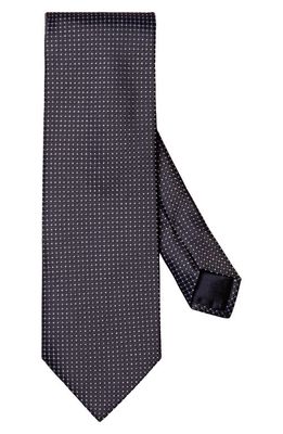 Eton Pin Dot Silk Blend Tie in Blue