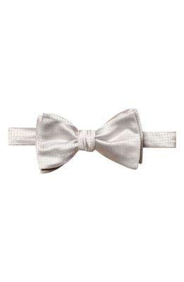 Eton Pin Dot Silk Bow Tie in Light/Pastel Gray