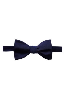 Eton Silk Grosgrain Bow Tie in Navy