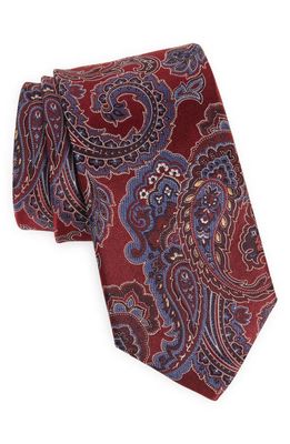 Eton Silk Paisley Tie in Red