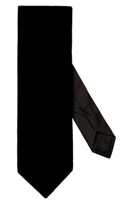 Eton Silk Velvet Tie in Black