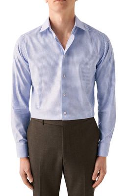 Eton Slim Fit Check Dress Shirt in Lt/Pastel Purple