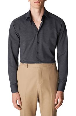 Eton Slim Fit Stretch Dress Shirt in Dark Grey