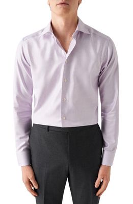 Eton Slim Fit Twill Dress Shirt in Lt/Pastel Purple