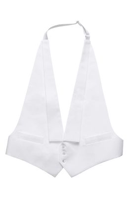 Eton Solid Formal Vest in White