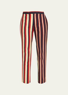 Eton Striped Narrow Trousers