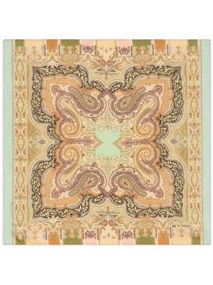 ETRO abstract-print silk pocket square - Neutrals