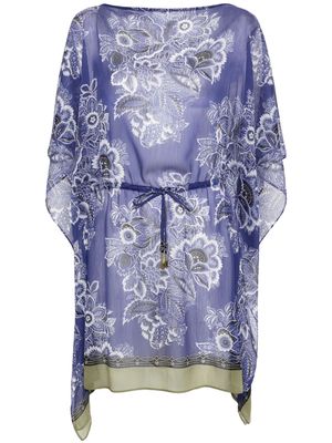 ETRO all-over floral-print tunic - Blue