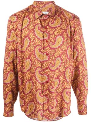ETRO all-over paisley-print shirt - Red