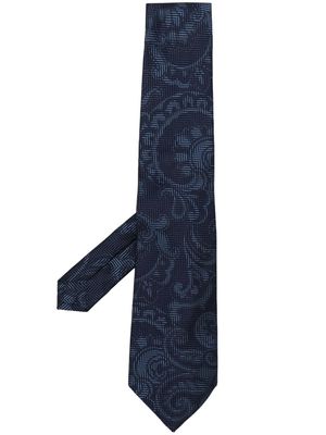 ETRO all-over paisley-print tie - Blue