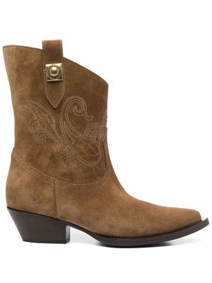 ETRO ankle-length Western boots - Brown