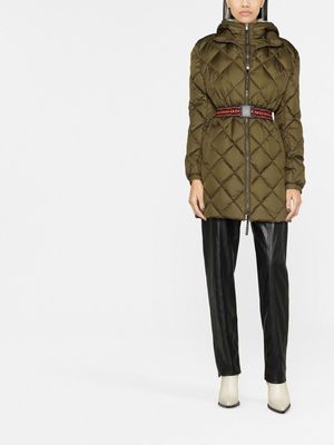 ETRO belted feather-down parka - Green