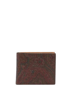ETRO bi-fold wallet - Brown