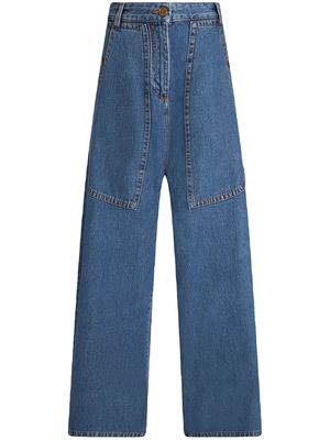 Etro Blue Cotton Denim Jeans