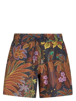 ETRO botanical-print swim shorts - Multicolour