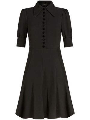 ETRO button-up A-line minidress - Black