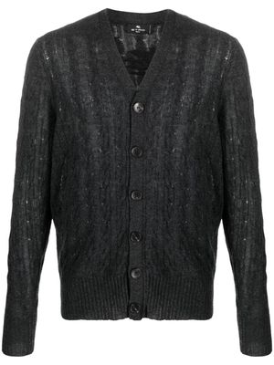 ETRO cable-knit cashmere cardigan - Grey