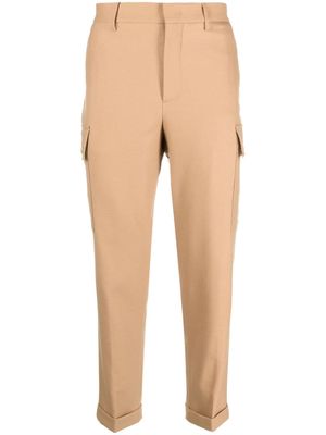 ETRO cargo-pockets wool tapered trousers - Brown