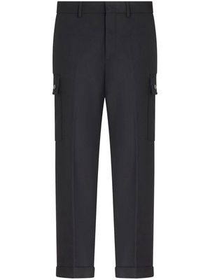 ETRO cargo-pockets wool tapered trousers - Grey
