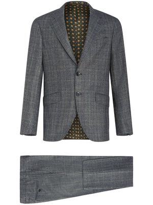 ETRO checked single-breasted suit - Grey