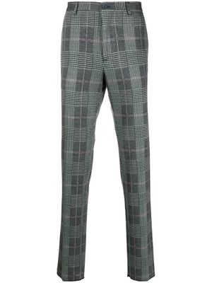 ETRO checked tapered-leg trousers - Black