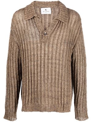 ETRO chunky ribbed knit jumper - Neutrals