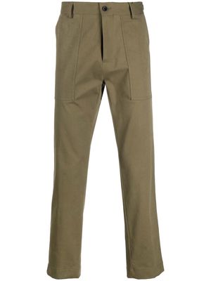 ETRO contrasting-side panel straight trousers - Green