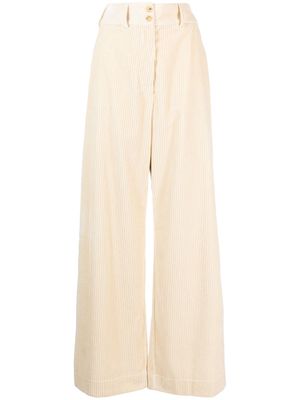 ETRO corduroy wide-leg trousers - Neutrals