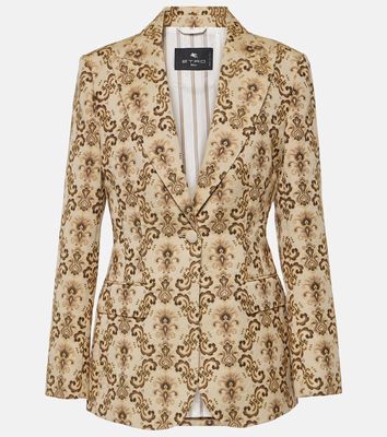 Etro Cotton-blend jacquard blazer