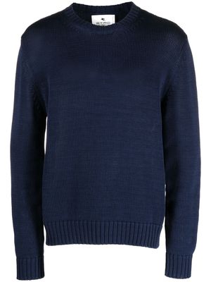 ETRO cotton crew-neck jumper - Blue