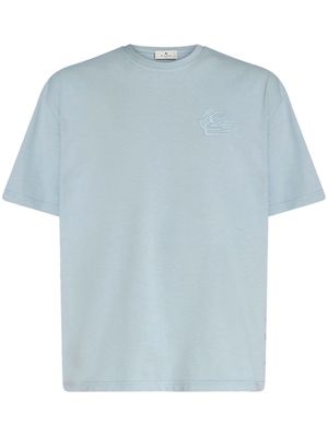 ETRO crew-neck cotton T-shirt - Blue