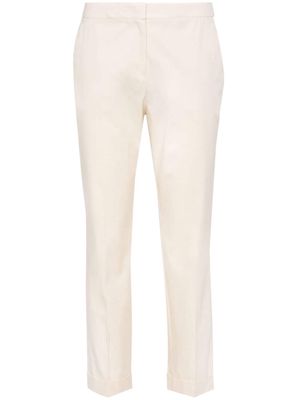 ETRO cropped gabardine-weave trousers - Neutrals