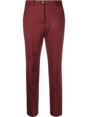 ETRO cropped high-waisted trousers - Red