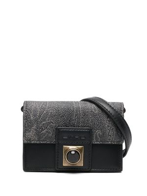 ETRO Crown Me mini clutch bag - Black