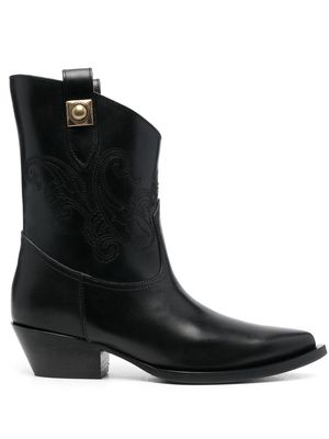 ETRO Crown Me Western 55mm boots - Black