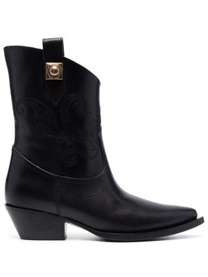 ETRO Crown Me Western boots - Black