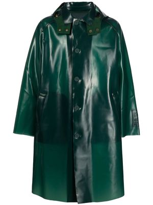 ETRO detachable-hood parka coat - Green
