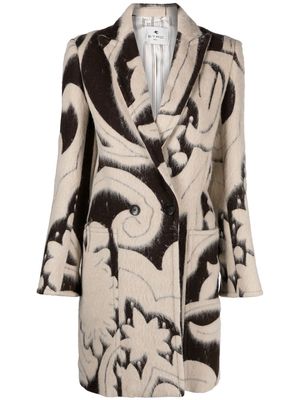 ETRO double-breasted coat - Neutrals