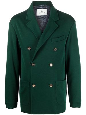 ETRO double-breasted fitted blazer - Green