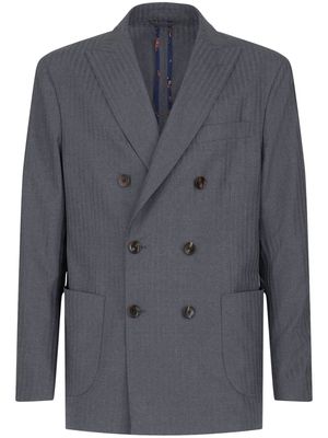 ETRO double-breasted tailored blazer - Grey