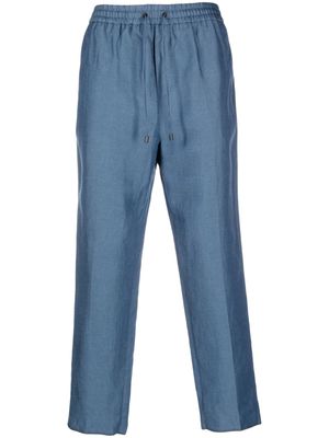 ETRO drawstring-waist cropped trousers - Blue