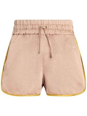 ETRO drawstring-waist silk shorts - Brown